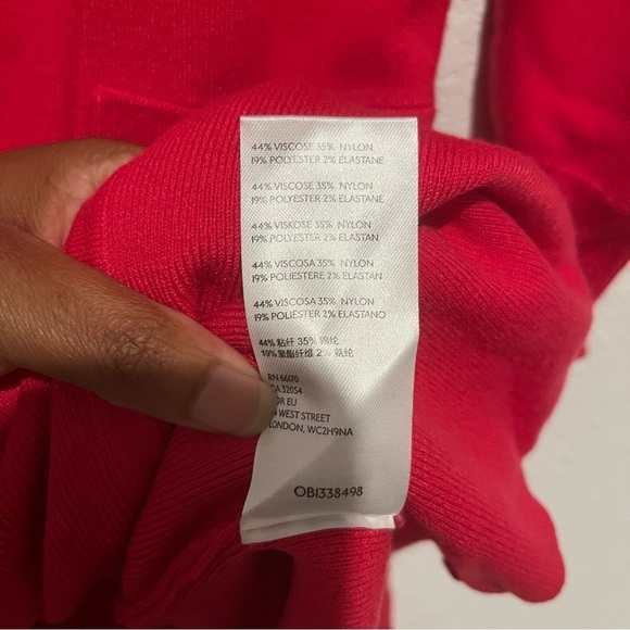 Anthropologie Daily Practice Polo Knit Mini Dress in Hot Pink Size Medium - Picture 10 of 11